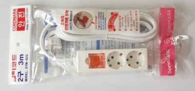 Ổ cắm điện 2 lỗ 1 công tắc DongYang
