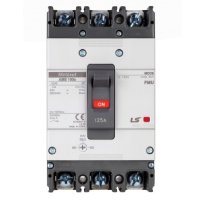 Aptomat MCCB chỉnh dòng LS ABS103c FMU (75- 100A) 37kA 3P